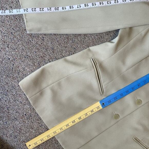 Evan Picone Classic 4 Button Jacket Blazer Women 18 Green Career Office Works - Picture 3 of 9